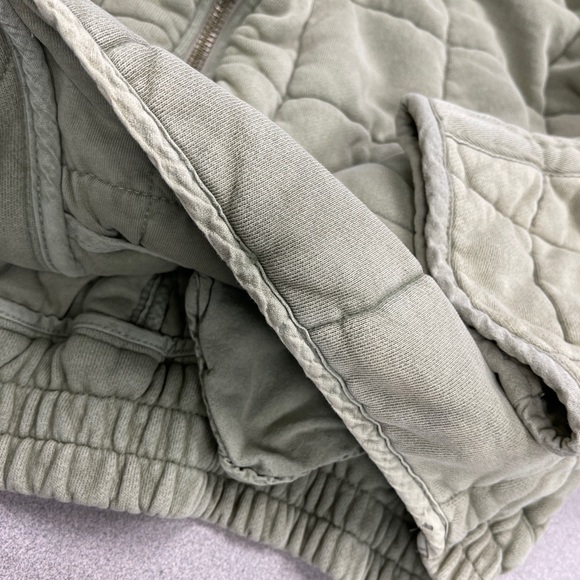 Free people quilted dolman knit jacket moss green - Picture 8 of 9